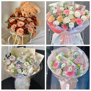 99朵玫瑰花束妇女节向日葵生日鲜花河南驻马店市驿城区西平上蔡县