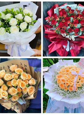 表白脱单送女友玫瑰花束北京市东城区天坛永定门外街道同城鲜花店