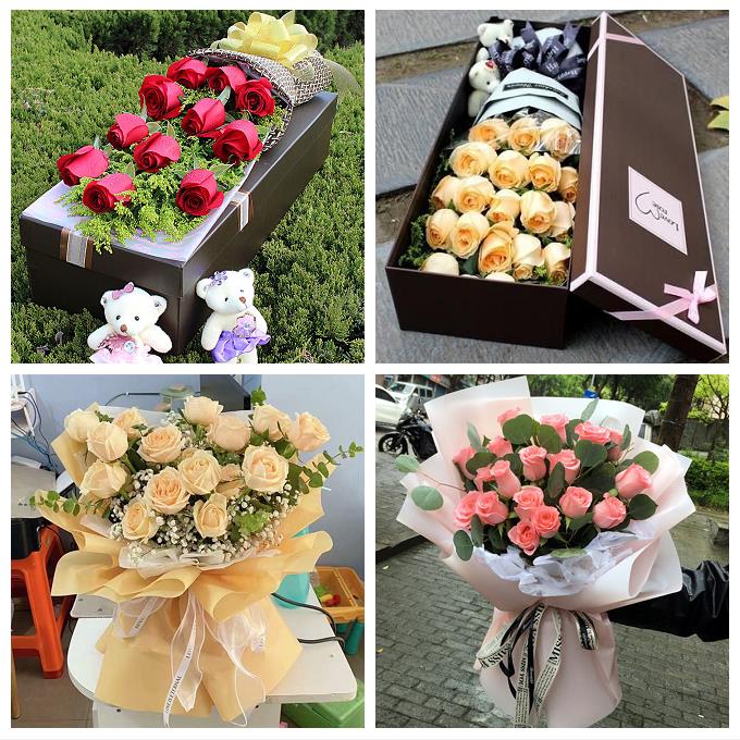 玫瑰花束送女友情人老婆北京市大兴区黄村兴丰林校路街同城鲜花店