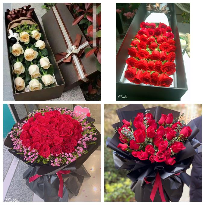 玫瑰花束送女友情人老婆内蒙古呼和浩特和林格尔武川县同城鲜花店