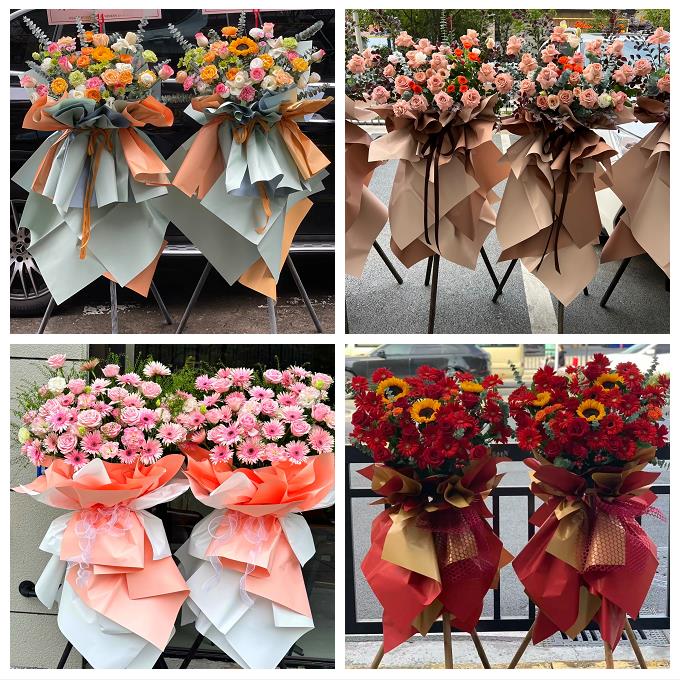 公司乔迁会展店铺开业花篮黑龙江鹤岗市萝北县绥滨县附近同城花店