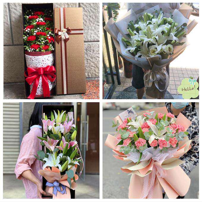 玫瑰百合向日葵康乃馨鲜花上海市奉贤区奉城镇庄行金汇镇同城速递