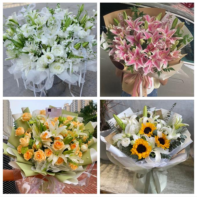 包头白云鄂博矿九原区固阳县同城鲜花店订香水百合玫瑰女朋友生日