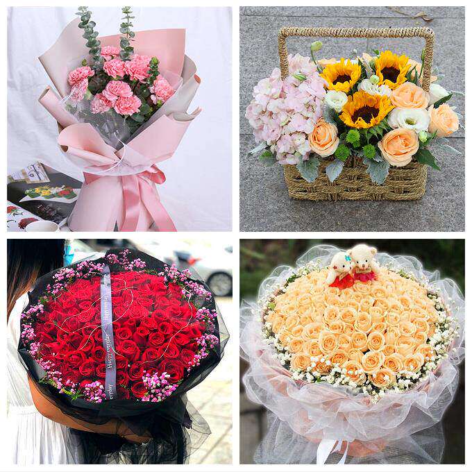 玫瑰百合向日葵康乃馨鲜花吉林四平市伊通县公主岭双辽市同城速递