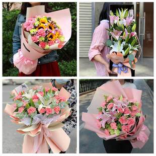玫瑰百合向日葵康乃馨鲜花黑龙江哈尔滨延寿县尚志五常市同城速递