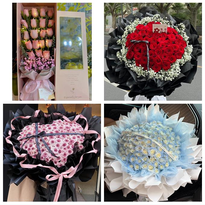 表白脱单送女友玫瑰花束山东济宁市鱼台金乡嘉祥汶上县同城鲜花店