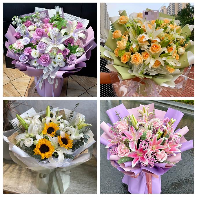 送苏州市姑苏区吴江区常熟市同城鲜花店订香水百合玫瑰女朋友生日