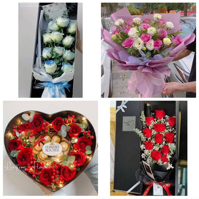 33朵玫瑰花束礼盒送女友北京市房山区良乡周口店琉璃河同城鲜花店