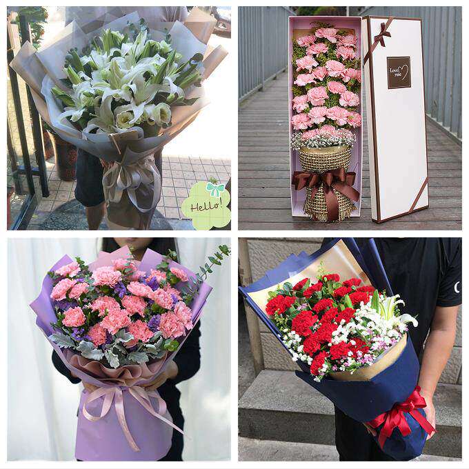 玫瑰百合向日葵康乃馨鲜花黑龙江绥化青冈庆安明水绥棱县同城速递