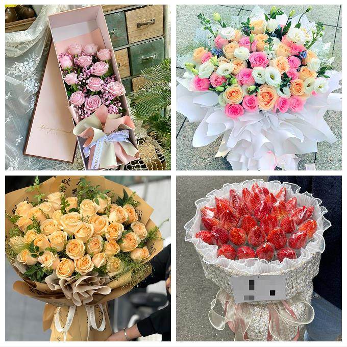 圣诞玫瑰鲜花束送老婆女朋友锦州市黑山县义县凌海北镇市同城花店