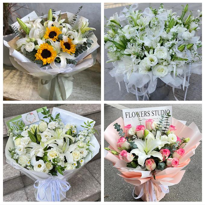 送宜宾市江安长宁县高县珙县同城鲜花店订香水百合玫瑰女朋友生日