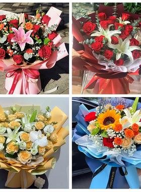 送北京市东城区天坛永定门外同城鲜花店订香水百合玫瑰女朋友生日