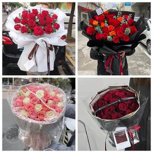 红玫瑰鲜花情人节生日表白花束礼物福建泉州市鲤城区丰泽区洛江区