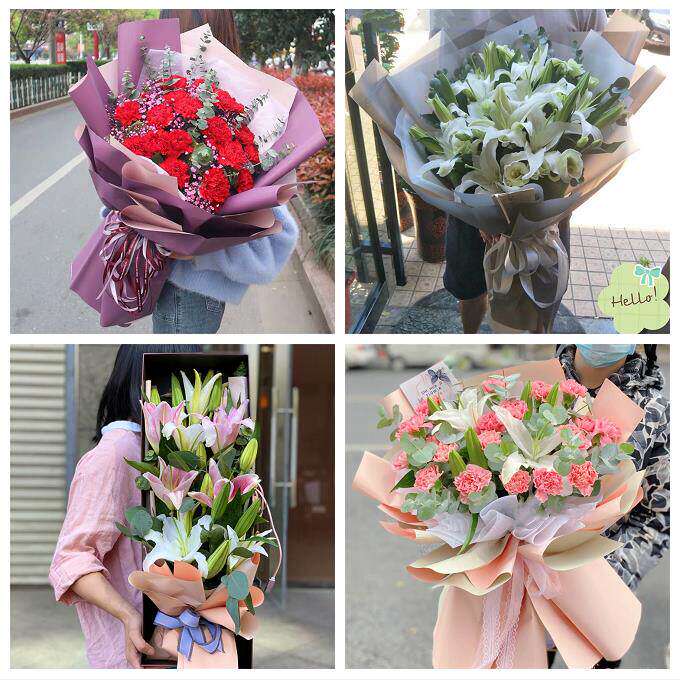 玫瑰百合向日葵康乃馨鲜花陕西商洛市商州区洛南县丹凤县同城速递