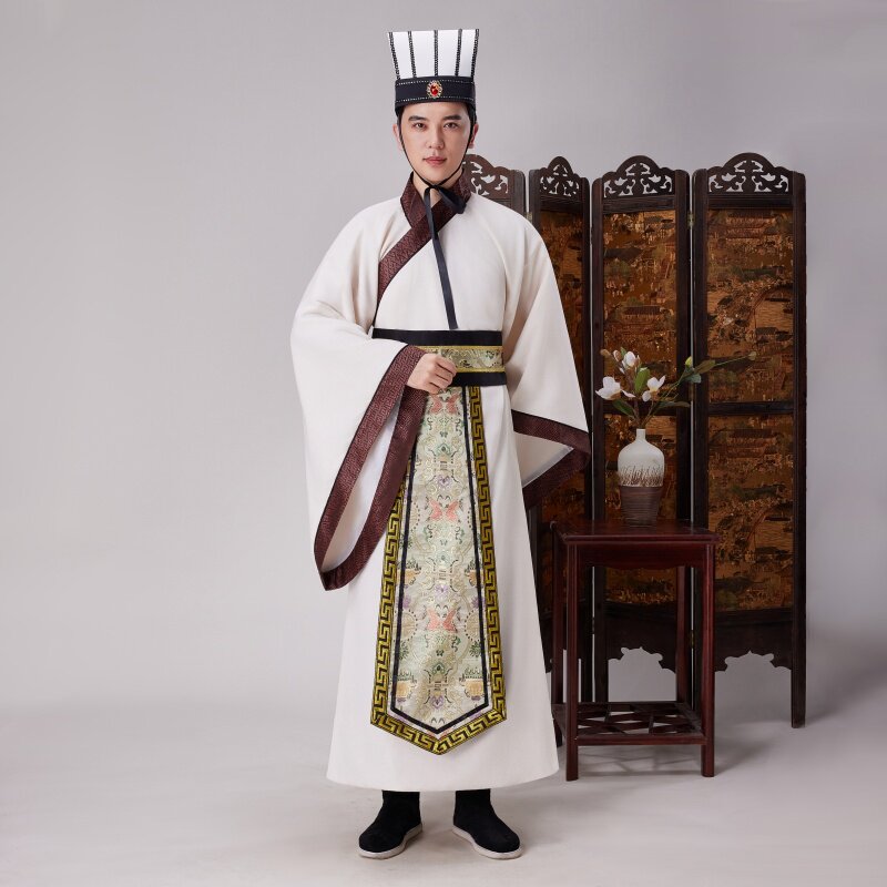 战国大汉天子汉服三国同袍外套大袖衫侠客仙风影视汉服演出服官服
