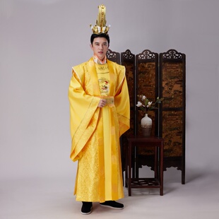 唐朝古代服装皇帝装李世民演出服影视剧唐代皇上表演服刺绣龙袍服