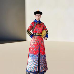 清朝太监大总管公公影视服装清朝乾隆康熙皇帝海公公龙纹演出服装