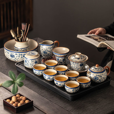 瓷牌茗陶瓷整套茶具会客泡茶