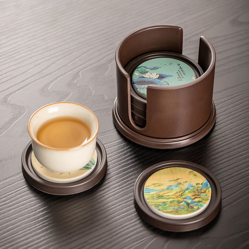 瓷牌茗田园风中式吸水性强