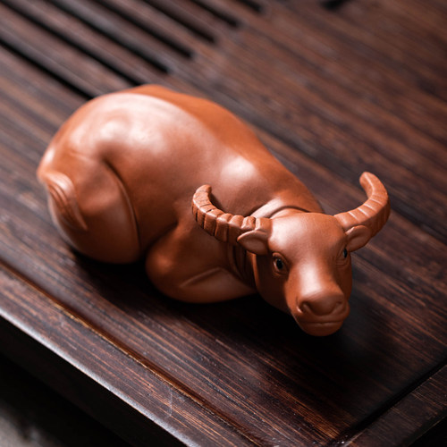 紫砂茶宠可养牛转乾坤个性茶玩创意摆件小件雕塑茶台茶盘茶道配件 - 封面