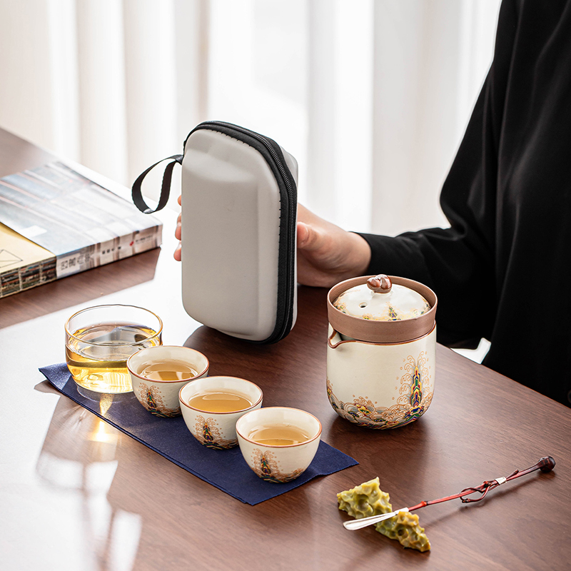 便携式旅行茶具快客杯套装户外