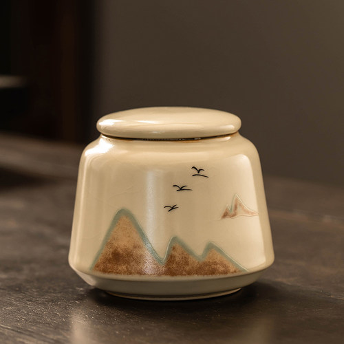 瓷牌茗陶瓷德化县中式茶叶罐