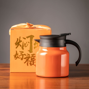 瓷牌茗焖茶壶家用闷泡壶茶水分离大容量茶壶保温壶高档办公花茶壶