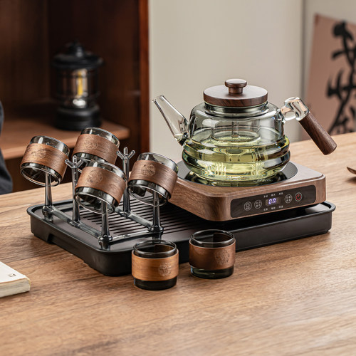 瓷牌茗电陶炉玻璃煮茶器套装