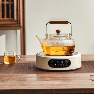 瓷牌茗电陶炉煮茶器煮茶炉大功率烧水煮茶耐高温玻璃茶壶套装 家用