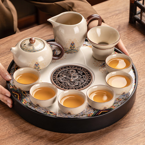 功夫茶具套装陶瓷盖碗茶壶