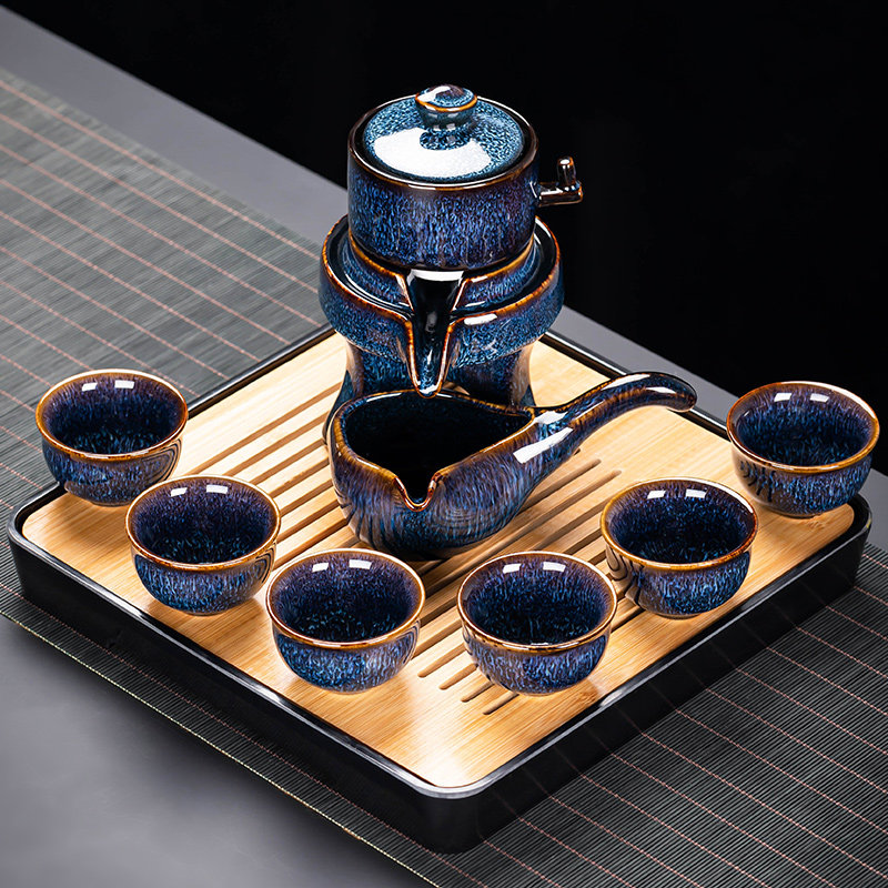 自动茶具套装复古兔毫整套功夫茶办公室会客泡茶家用中式茶道茶海