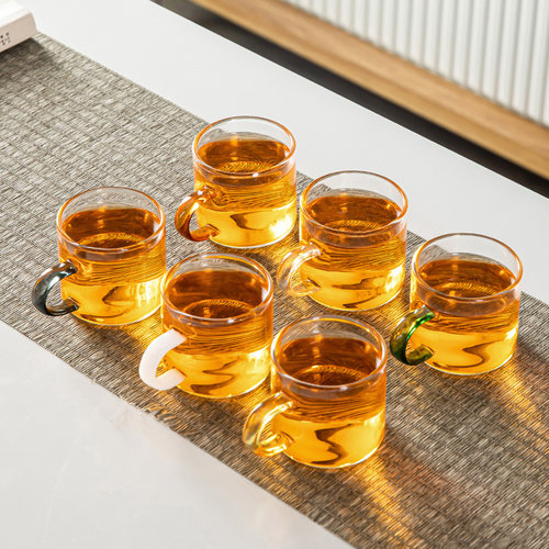 加厚耐热玻璃瓷牌茗·茶具