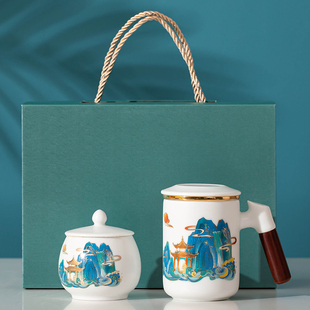 马克杯带盖茶水分离过滤内胆泡茶杯茶叶罐喝茶水杯子送礼创意礼盒