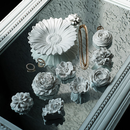 创意石膏花朵造型首饰道具