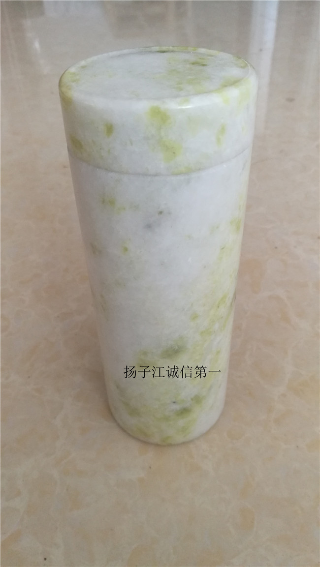 天然陕西蓝田玉精雕茶杯保健玉杯精品保温杯玉石摆件商务礼品饰品