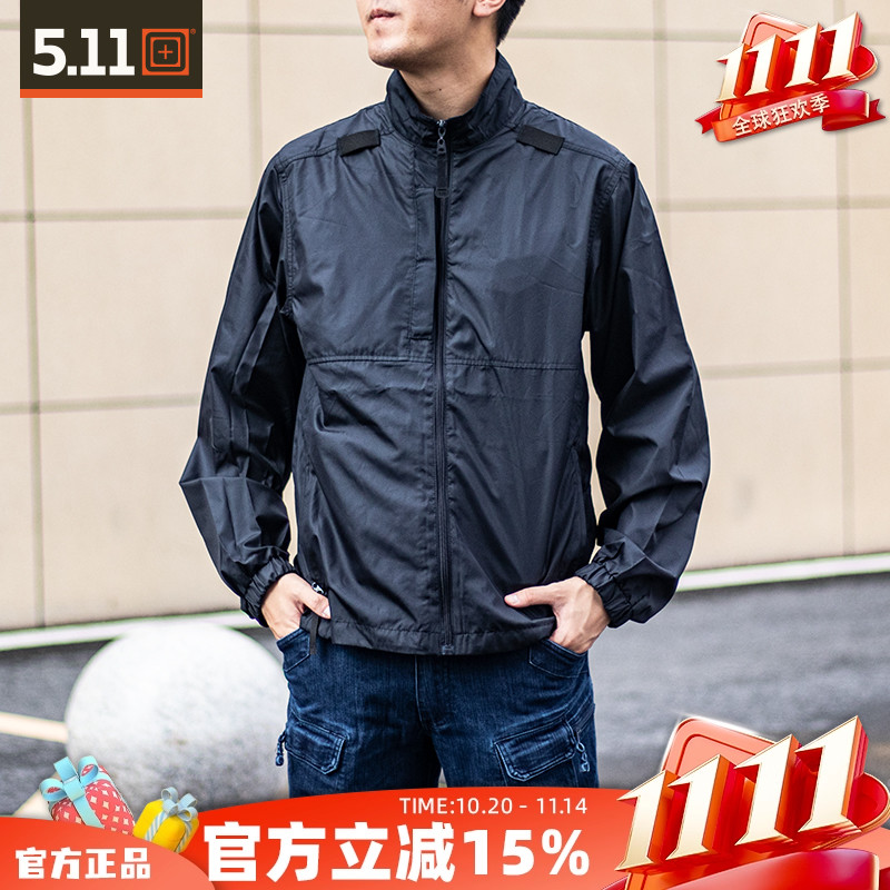 5.11户外皮肤衣战术防风速干夹克防泼水轻量防晒可拆卸外套48035