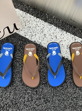 泰国进口scuff橡胶人字拖拖鞋男夏季外穿沙滩潮男女软底夹脚凉拖