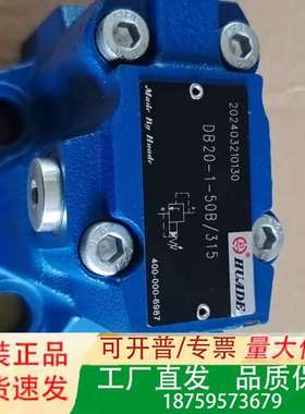 华德HUADE DB20-1-50B/315溢流阀，蓝色，全议价