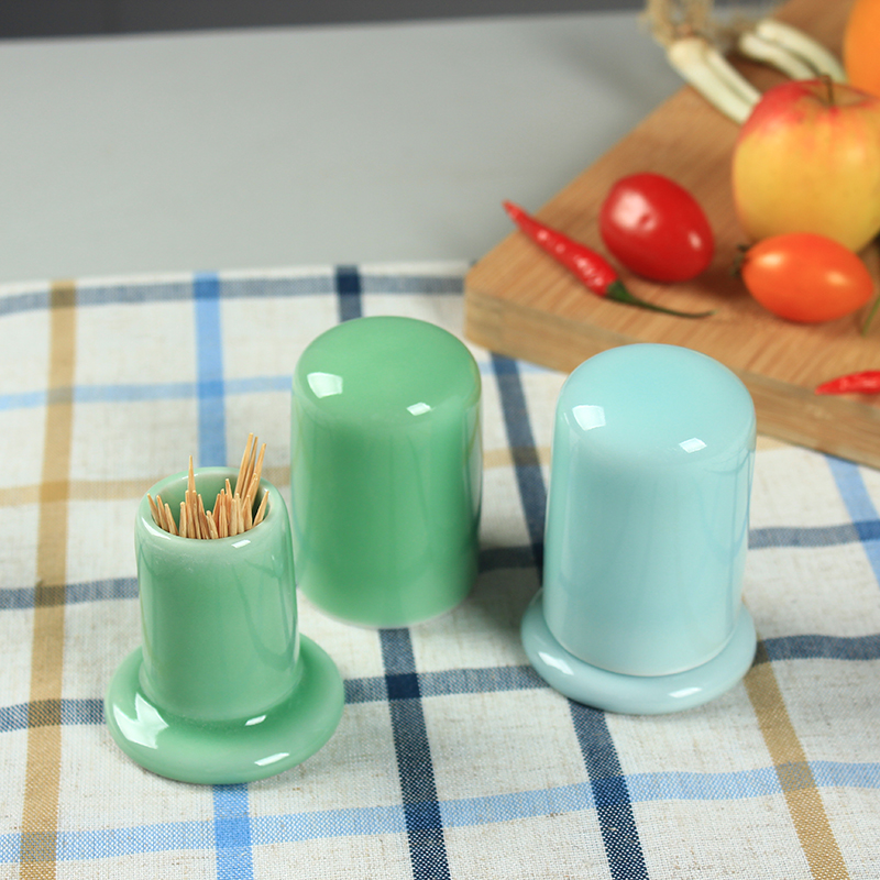 餐具配件龙泉青瓷摆台实用牙签筒