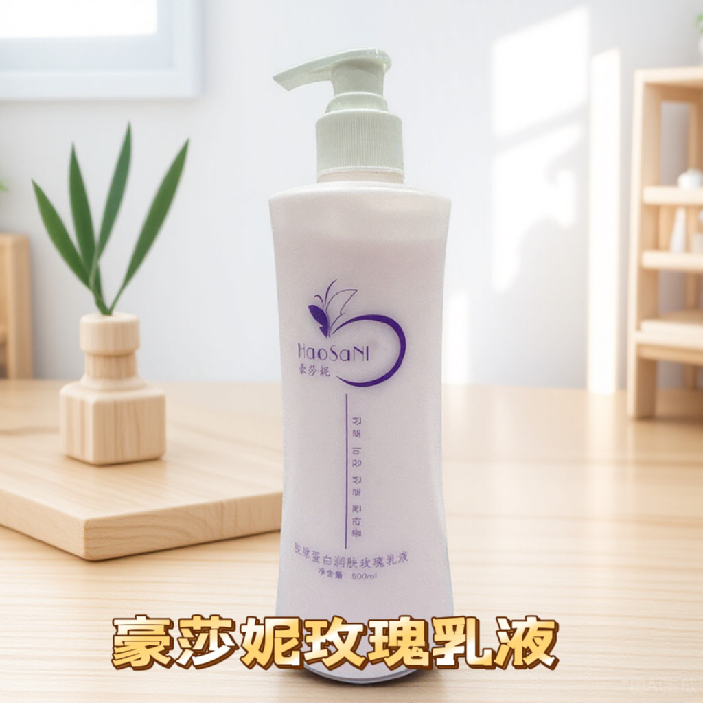 豪莎妮胶原蛋白润肤玫瑰乳精华乳液保湿补水脸部身体都可用500ML