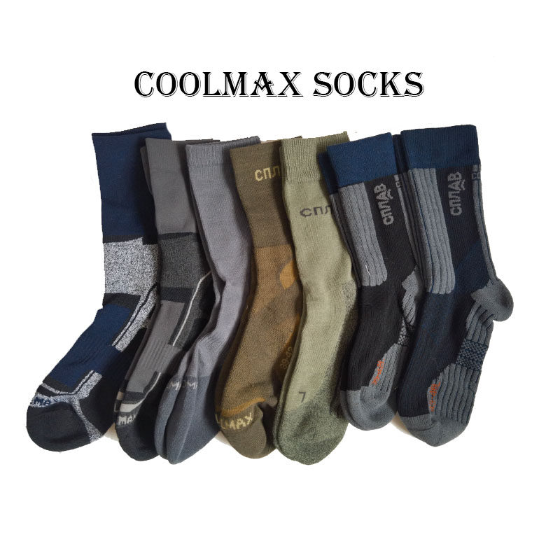 新款coolmax男女运动袜户外中筒登山徒步跑步袜包邮