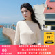 女装 套头打底衫 2026春季 若潮大码 新款 浪漫立领小衫 长袖 胖MM