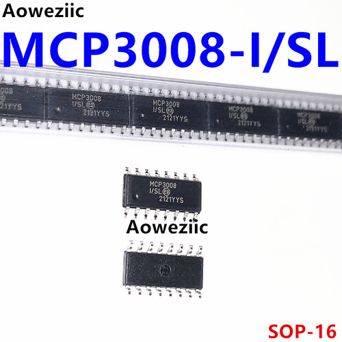 MCP3008-I/SL MCP3008T-I/SL 贴片 SOP-16 数模转换器芯片IC 正品
