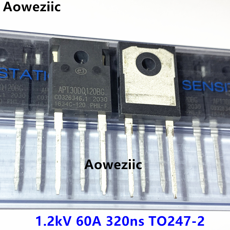 APT30DQ120BG TO-247-2 1.2kV 60A 320ns 快恢复/超快恢复二极
