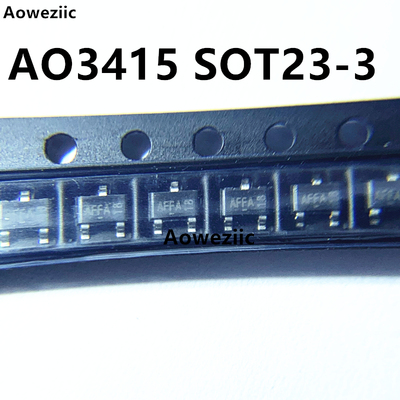 10个 AO3415 SOT23-3 丝印AF开头 P沟道 20V 4A 场效应管(MOSFET)