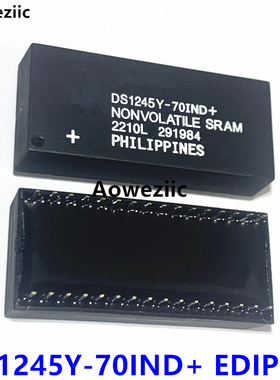1个 DS1245Y-70IND+ EDIP-32 直插 电梯时钟芯片IC 全新国产