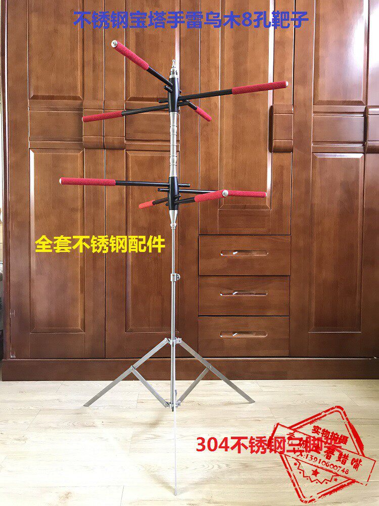 蜡嘴鸟站架 梧桐鸟训练架 乌木双层八孔训鸟站架 蜡嘴鸟用品用具