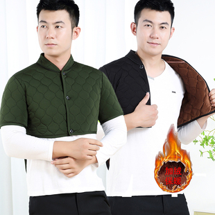 中年男装 棉马甲保暖护肩睡觉防寒小马甲护颈椎坎肩护肩膀 秋冬新款