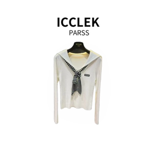 PARSS 针织衫 2025新款 百搭海军领披肩长袖 5862 早秋夏时尚 ICCLEK