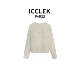 早秋轻奢简约立体钩花气质名媛针织衫 2025新款 3560 PARSS ICCLEK